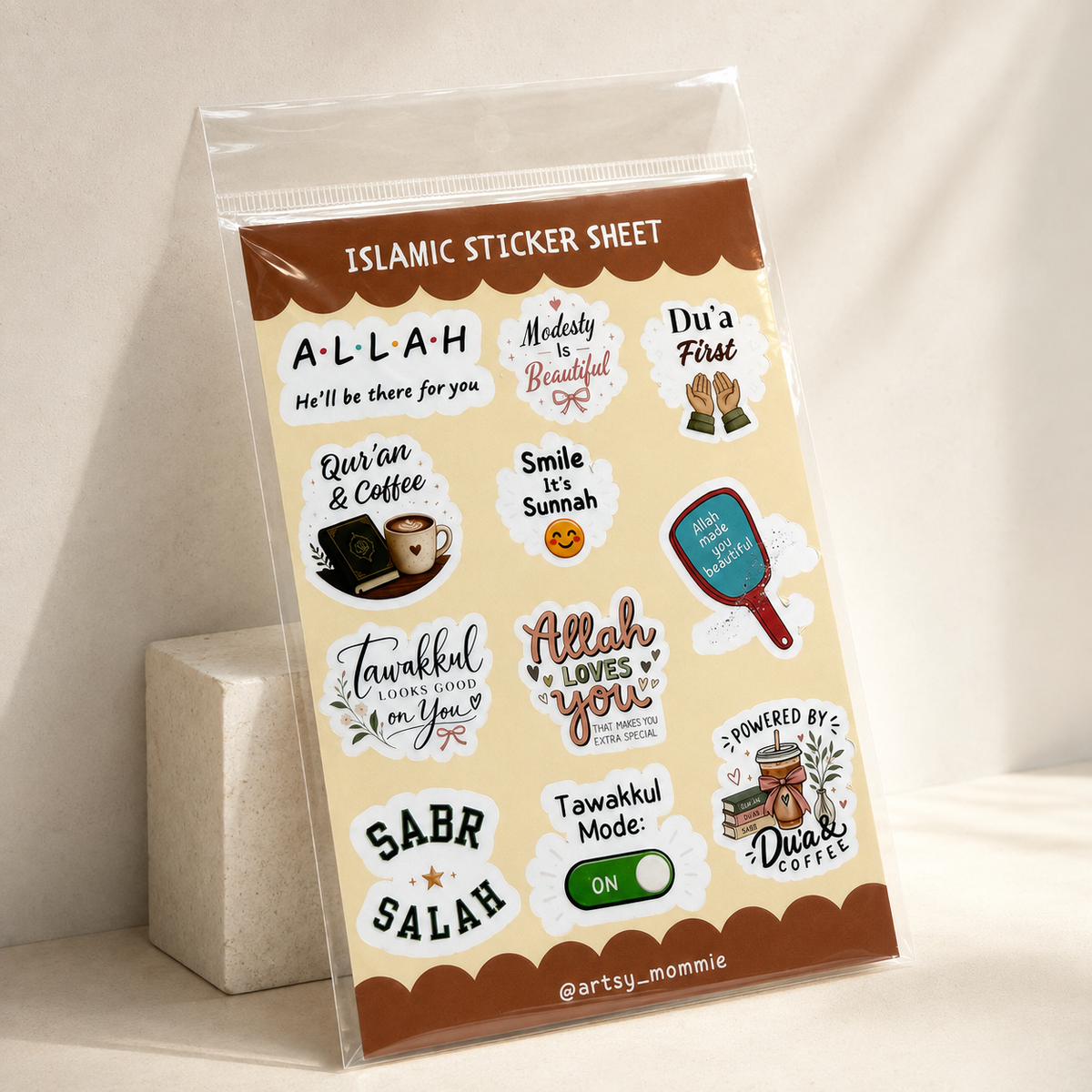 Islamic Sticker Sheet | Muslim Faith Stickers for Journals, Planners & Gifts