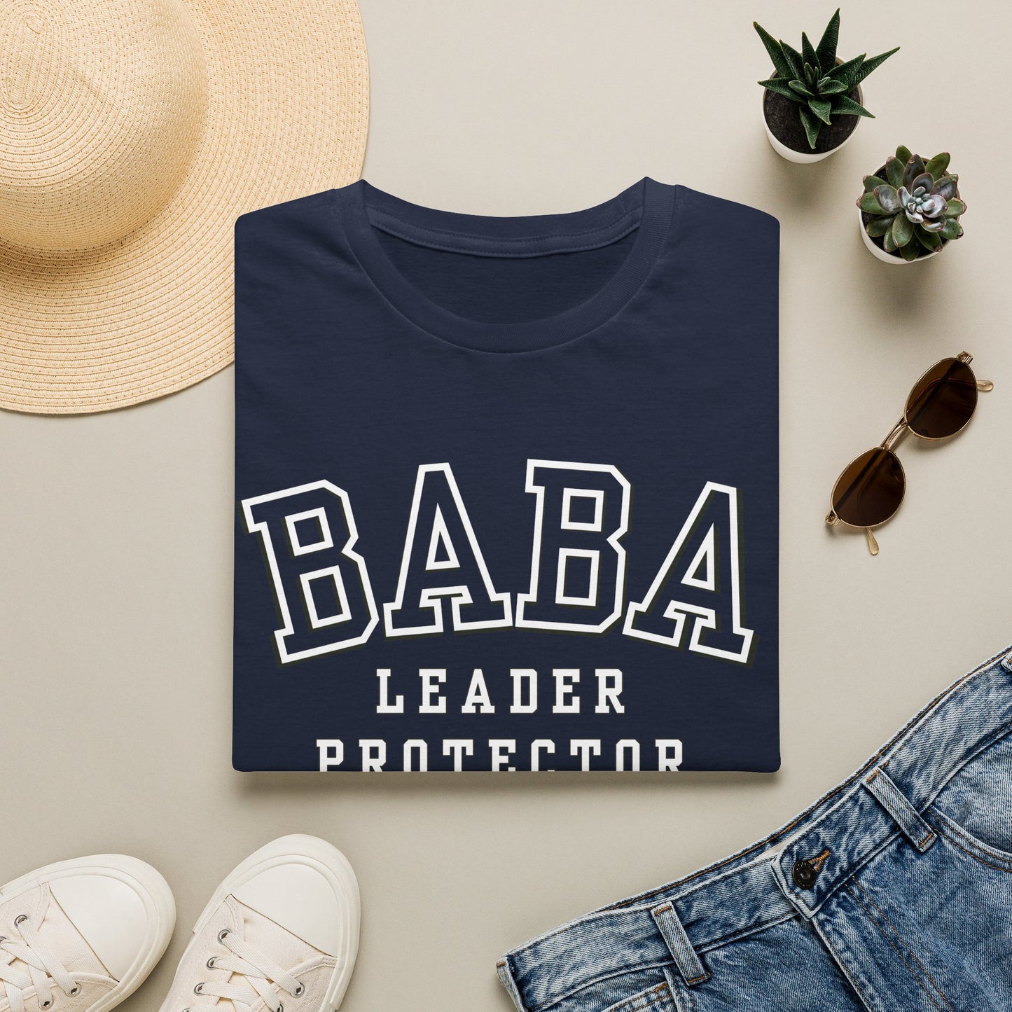 Baba Leader Protector Provider T‑Shirt — Father's Day Dad Tee