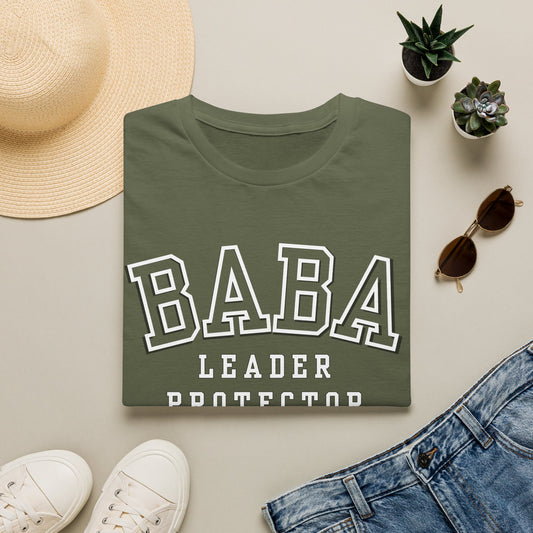 Baba Leader Protector Provider T‑Shirt — Father's Day Dad Tee