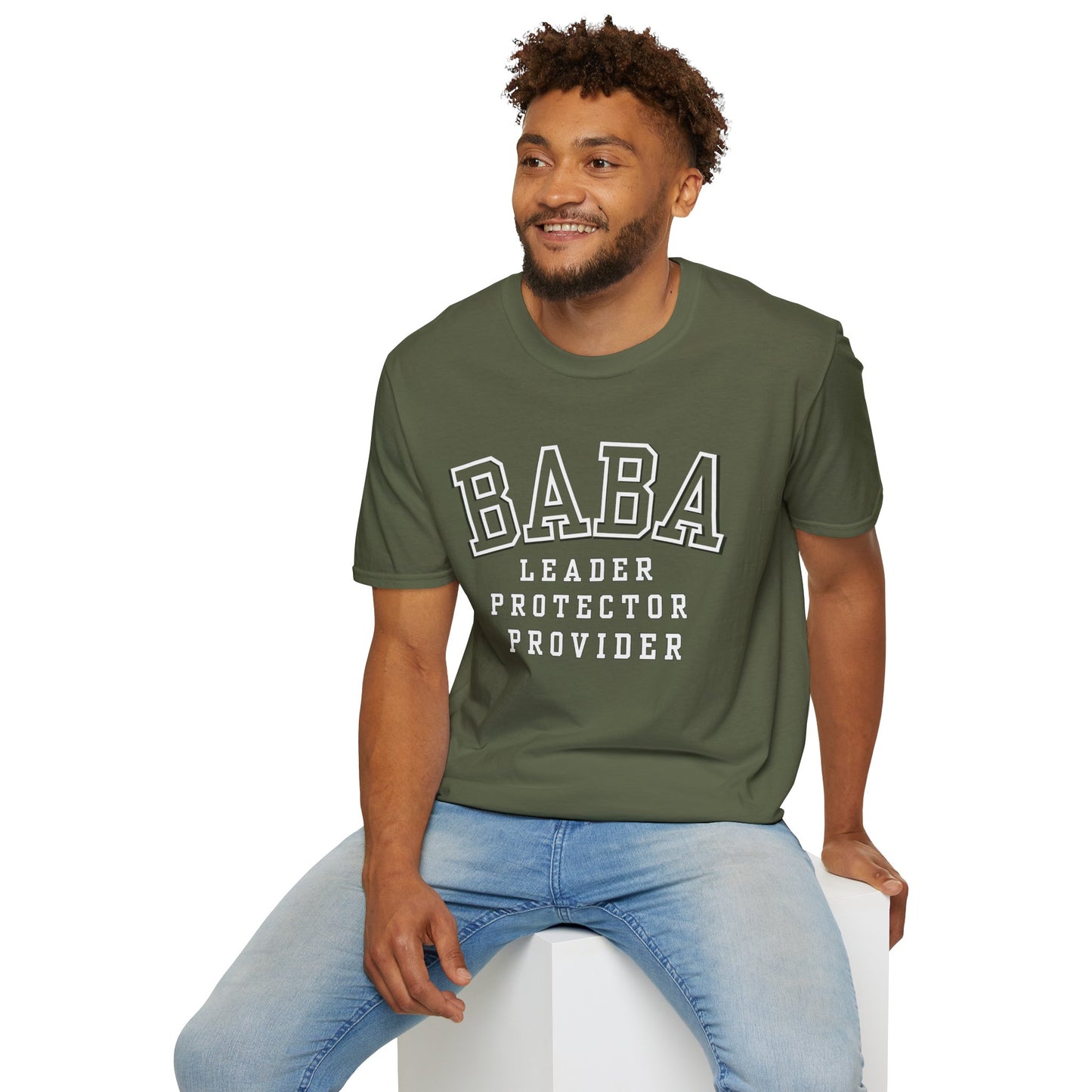 Baba Leader Protector Provider T‑Shirt — Father's Day Dad Tee