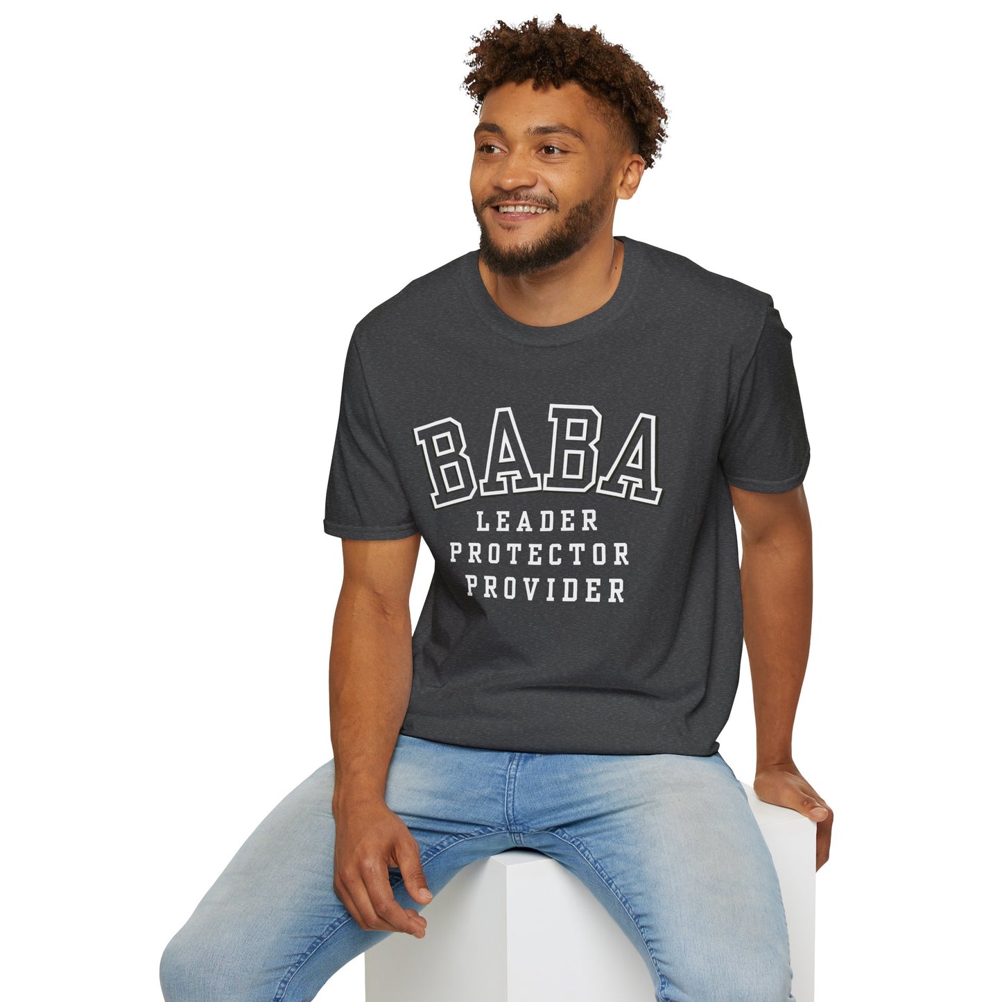 Baba Leader Protector Provider T‑Shirt — Father's Day Dad Tee