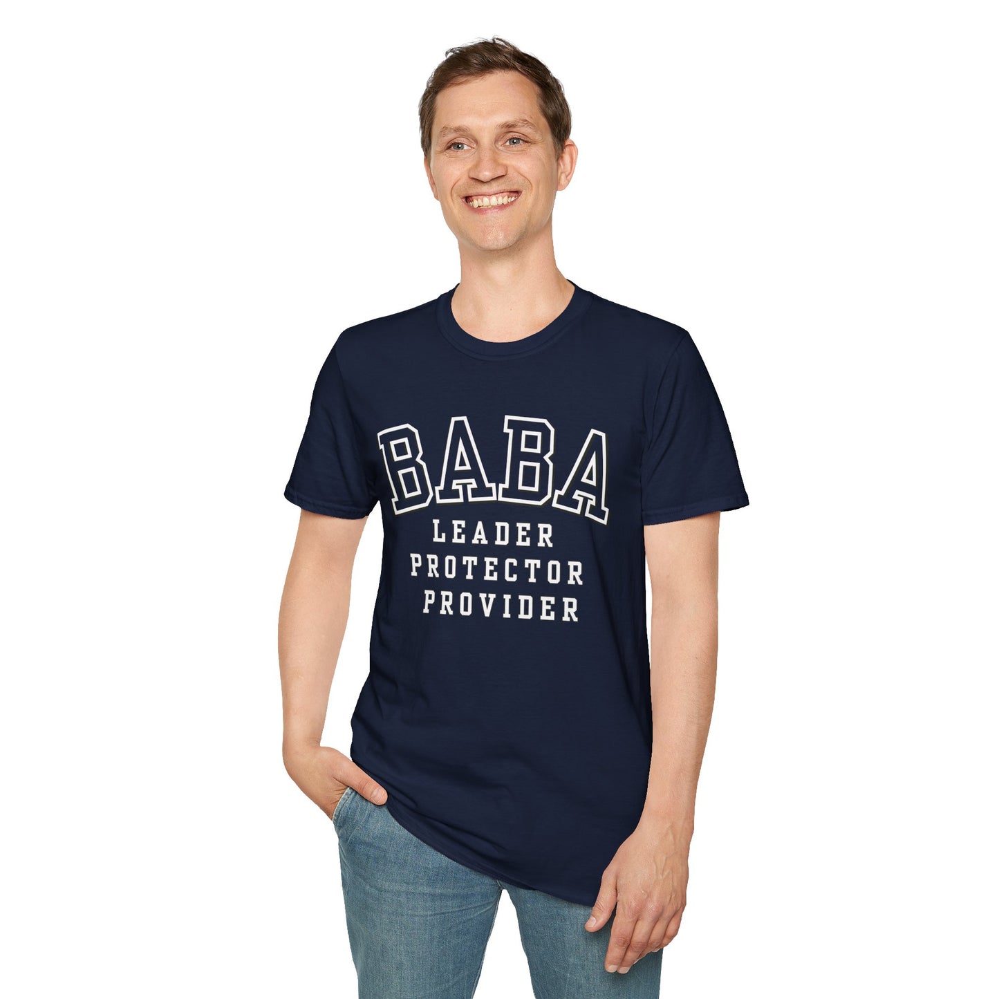 Baba Leader Protector Provider T‑Shirt — Father's Day Dad Tee