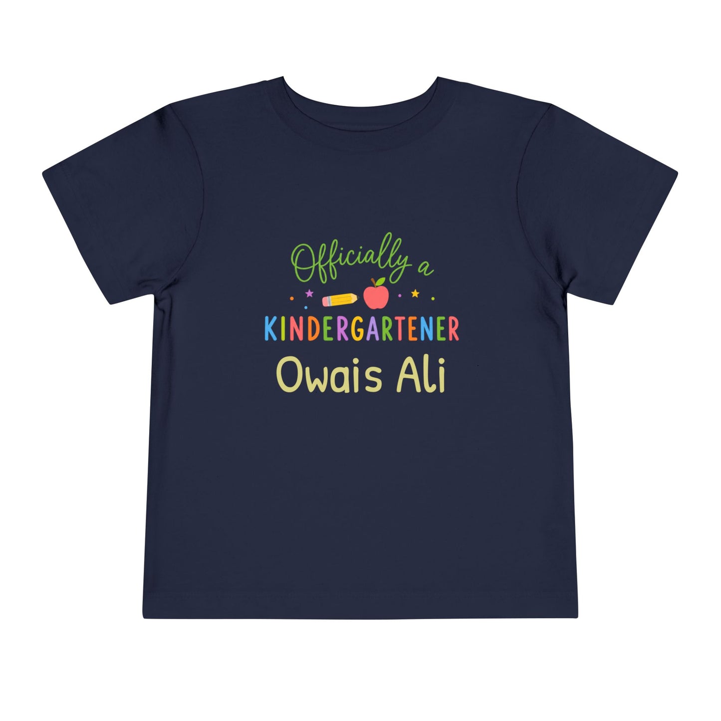Officially a Kindergartener Toddler Tee — Personalized Back-to-School Shirt
