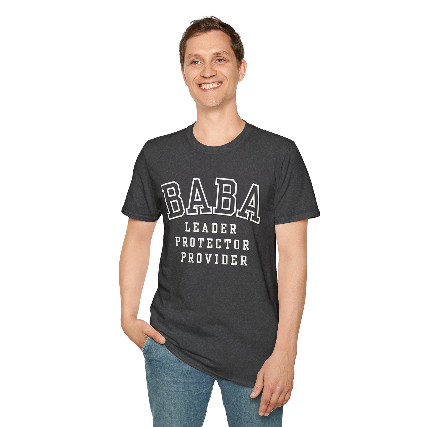 Baba Leader Protector Provider T‑Shirt — Father's Day Dad Tee