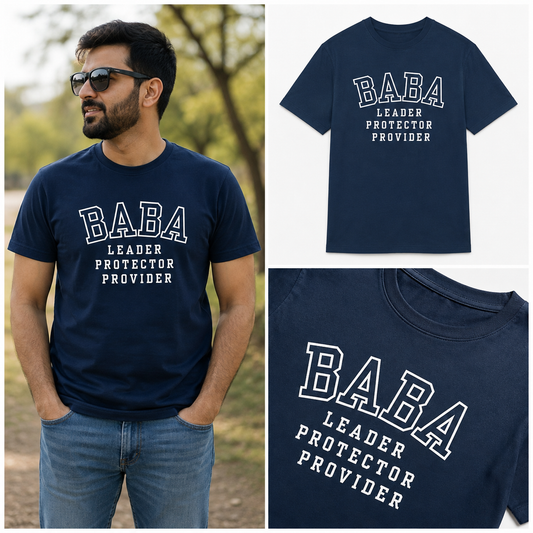 Baba Leader Protector Provider T-Shirt | Muslim Dad Shirt | Islamic Father Gift