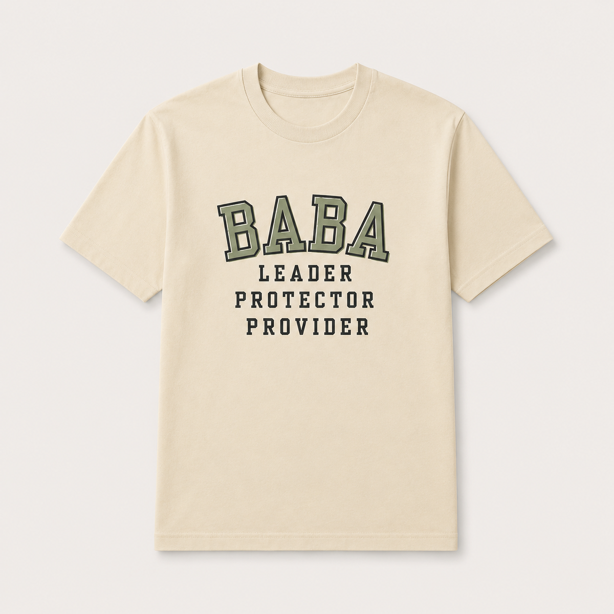 Baba Leader Protector Provider T-Shirt | Muslim Dad Shirt | Islamic Father Gift