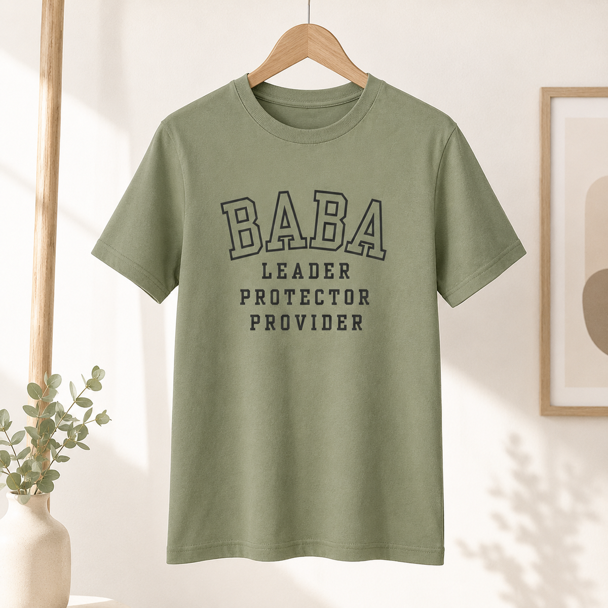 Baba Leader Protector Provider T-Shirt | Muslim Dad Shirt | Islamic Father Gift
