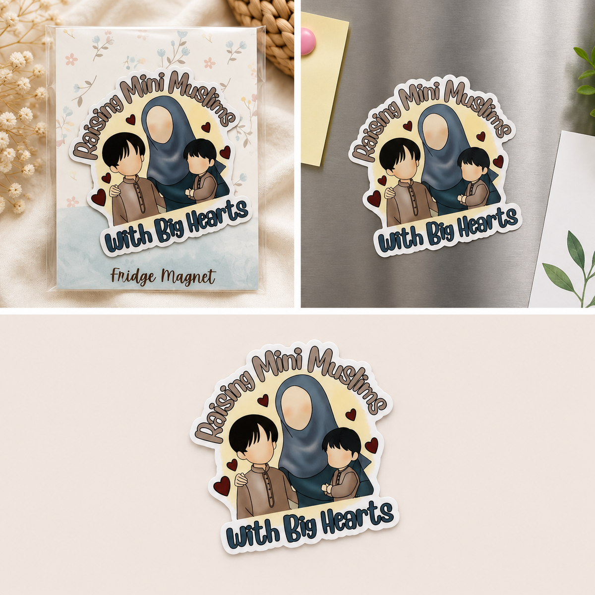 Islamic Fridge Magnets | Muslim Mom & Family Gift Magnets