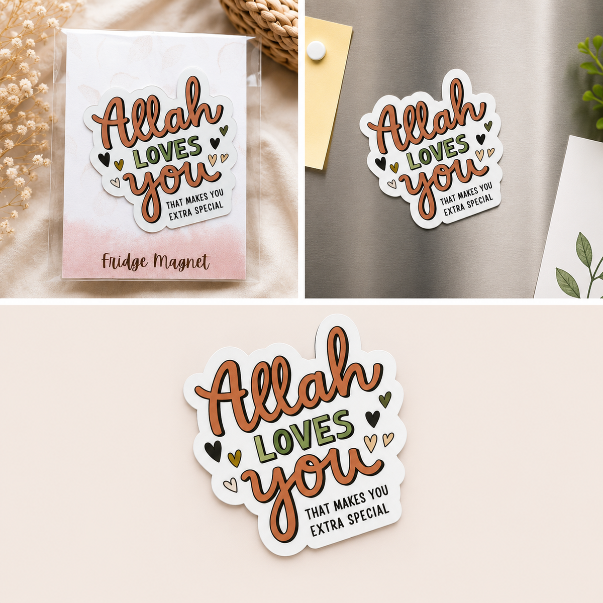 Islamic Fridge Magnets | Muslim Mom & Family Gift Magnets