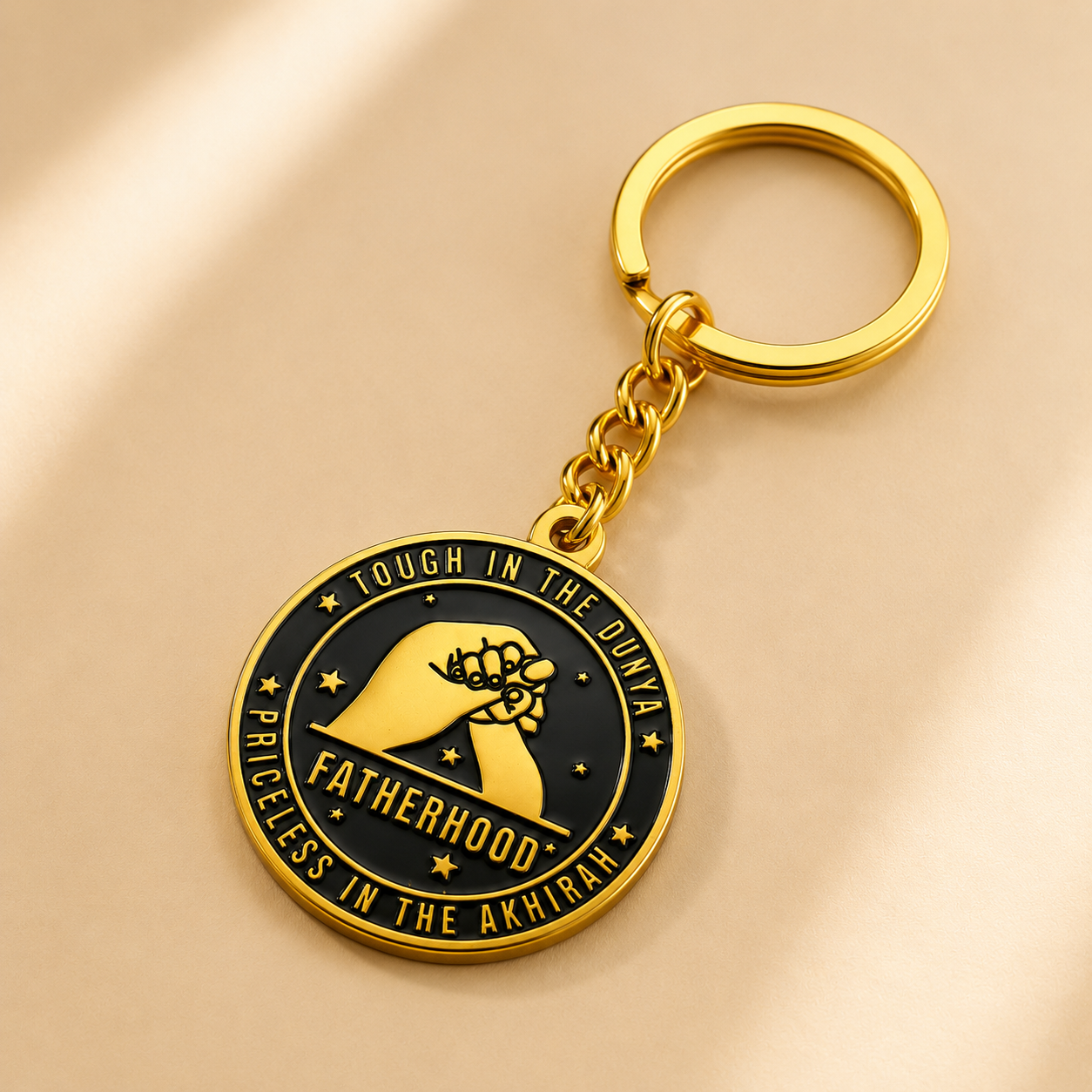 Muslim Father Gift Keychain | Faith-Inspired Islamic Reminder | Islamic Fatherhood Keychain Gift for Muslim Fathers