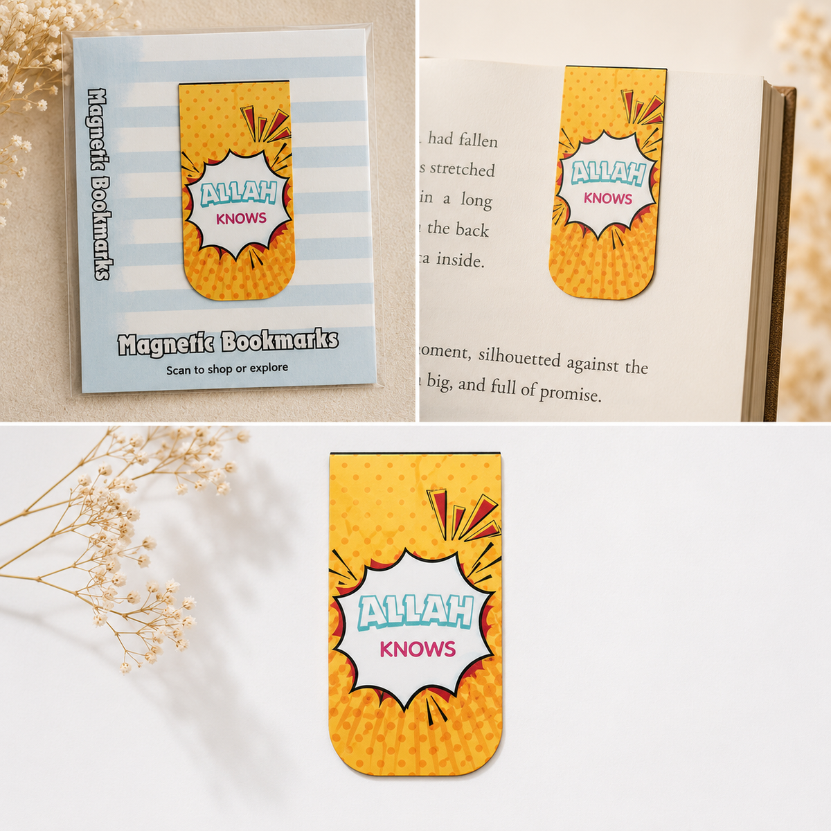 Magnetic Bookmarks | Islamic & Cute Bookmarks for Kids & Adults
