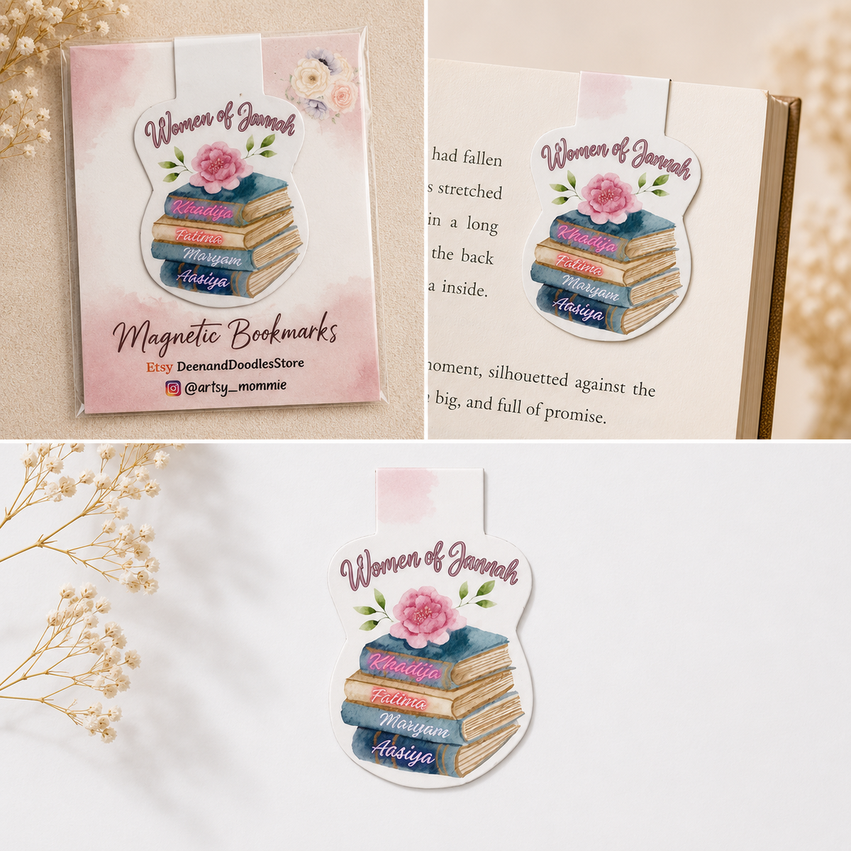 Magnetic Bookmarks | Islamic & Cute Bookmarks for Kids & Adults