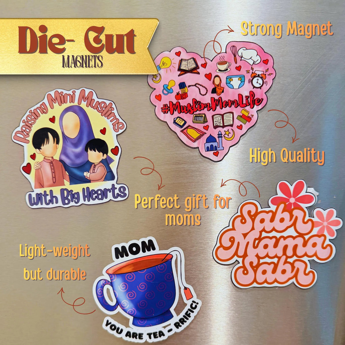 Islamic Fridge Magnets | Muslim Mom & Family Gift Magnets